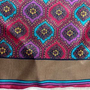 Colorful Scarf / Pocket Square - 17 x 17